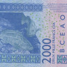 2000 франков 2019 года. Кот-д`Ивуар. р116А(19)
