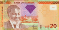20 долларов 2011 года. Намибия. р12a