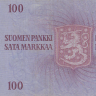 100 марок 1963 года. Финляндия. р106а(50)