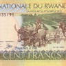 100 франков 01.05.2003 года. Руанда. р29а