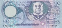 Банкнота 10 паанга 1995 года. Тонга. р34а