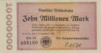 Банкнота 10 000 000 марок 02.09.1923 года. Германия. рS1014(3)