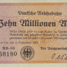 10 000 000 марок 02.09.1923 года. Германия. рS1014(3) 10 000 000 марок 02.09.1923 года. Германия. рS1014(3)