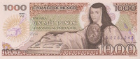 Банкнота 1000 песо 19.07.1985 года. Мексика. р85(vk)