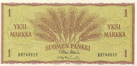 1 марка 1963 года. Финляндия. р98а(4)