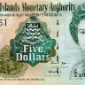 5 долларов 2005 года. Каймановы острова. р34b