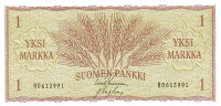 1 марка 1963 года. Финляндия. р98а(6)