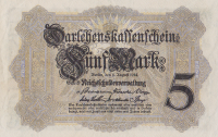 5 марок 1914 года. Германия. р47b