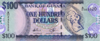 Банкнота 100 долларов 2005-2012 годов. Гайана. р36b(2)