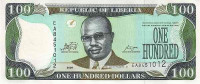 Банкнота 100 долларов 2009 года. Либерия. р30e