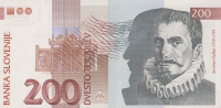 200 толаров 2001 года. Словения. р15c