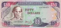 50 долларов 15.02.1999 года. Ямайка. р73f