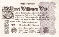 2 000 000 марок 09.08.1923 года. Германия. р104а
