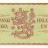 1 марка 1963 года. Финляндия. р98а(12)