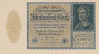 Банкнота 10000 марок 19.01.1922 года. Германия. р72(1)