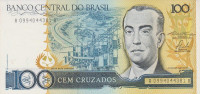 100 крузадо 1986-1988 годов. Бразилия. р211а