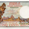 500 франков 1979 года. Джибути. р36а