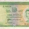 1 фунт 1961 года. Родезия и Ньясаленд. р21b
