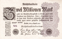 2 000 000 марок 09.08.1923 года. Германия. р104с