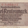 2 рентмарки 30.01.1937 года. Германия. р174b(1)