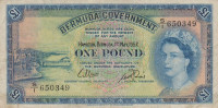 1 фунт 1957 года. Бермудские острова. р20b