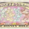 сувенирная 1 доллар 2008 года. Диснейленд.