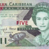 5 долларов 2000 года. Карибские острова. р37к