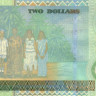 2 доллара 2002 года. Фиджи. р104
