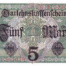 5 марок 01.08.1917 года. Германия. р56b