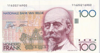 100 франков 1982-1994 годов. Бельгия. р142а(6)