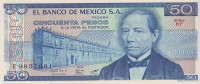 Банкнота 50 песо 27.01.1981 года. Мексика. р73(KF)