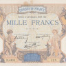 1000 франков 20.10.1938 года. Франция. р90с(38)
