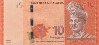 10 рингит 2011 года. Малайзия. р53с