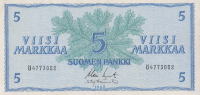 5 марок 1963 года. Финляндия. р99а(15)