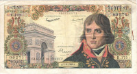 100 франков 07.06.1962 года. Франция. р144