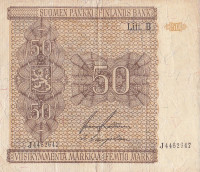 50 марок 1945 года. Финляндия. р87(13)
