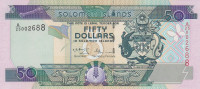 Банкнота 50 долларов 2001 года. Соломоновы острова. р24