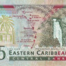 5 долларов 2000 года. Карибске острова. р37u