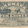 5 крон 1942 года. Дания. р30g