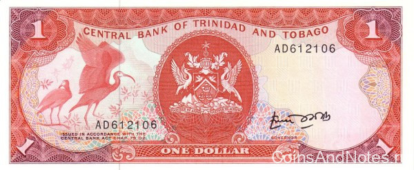 1 доллар 1985 года. Тринидад и Тобаго. р36а