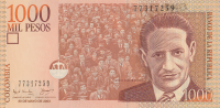1000 песо 2003 года. Колумбия. р450е 1000 песо 2003 года. Колумбия. р450е