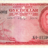 1 доллар 02.01.1963 года. Британские Карибские острова. р7с