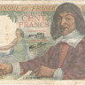 100 франков 15.05.1942 года. Франция. р101а