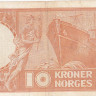 10 крон 1964 года. Норвегия. р31с