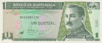 Банкнота 1 кетсаль 09.01.1998 года. Гватемала. р99