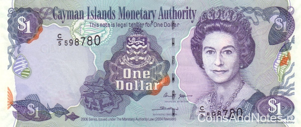 1 доллар 2006 года. Каймановы острова. р33b