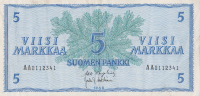 5 марок 1963 года. Финляндия. р99а(30)