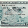 100 крон 29.03.1961 года. Исландия. р44а(11)