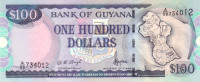 100 долларов 1999-2005 годов. Гайана. р31(2)