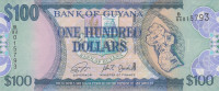 100 долларов 2005-2016 годов. Гайяна. р36d